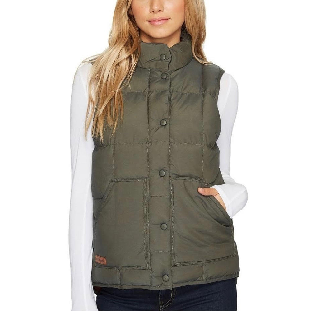 Columbia‎ Women's South Canyon Bluff Vest, Gravel / Red Plaid